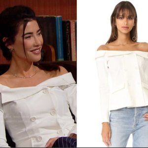 L'Agence Off Shoulder Blazer!